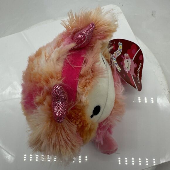 Squishmallows - Caparinne the Pink Bigfoot w/ Heart Headband - 5” Plush - New - Picture 5 of 6
